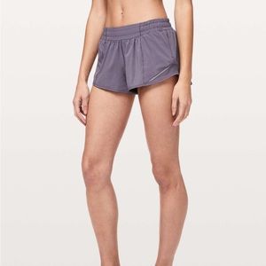 Lululemon Graphite Purple Hotty Hot Low-Rise 2.5” Lined Short size 6